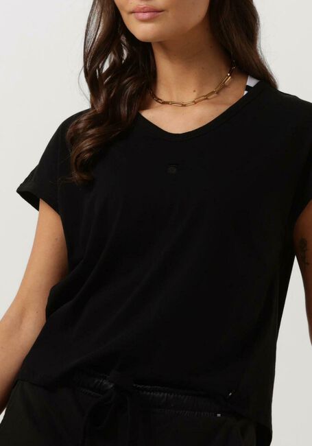 Schwarze 10DAYS T-shirt THE V-NECK TEE - large
