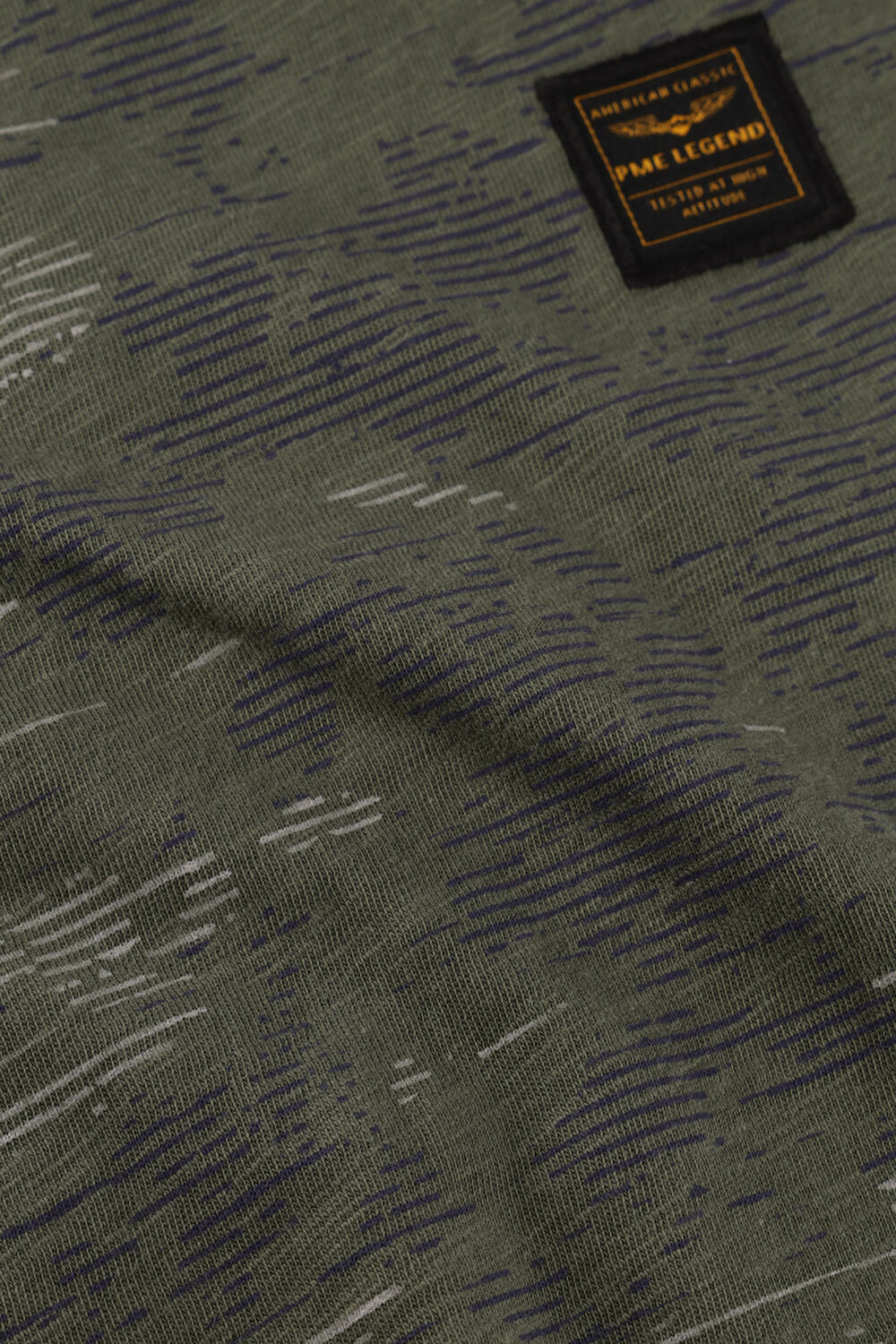 Gr&uuml;ne PME LEGEND T-shirt AOP COTTON SLUB - large