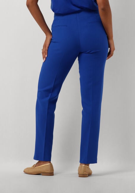 Blaue JANSEN AMSTERDAM Hose WQ440 WOVEN HIGH WAISTED ANKLE PANTS - large
