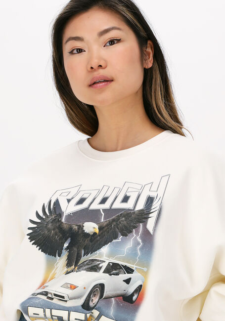 Beige COLOURFUL REBEL Sweatshirt ROUGH RIDERS DROPPED SHOULDER SWEAT - large