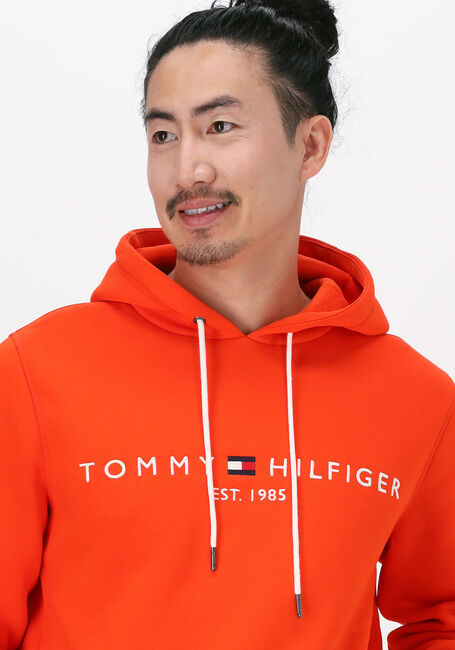 Orangene TOMMY HILFIGER Sweatshirt TOMMY LOGO HOODY - large