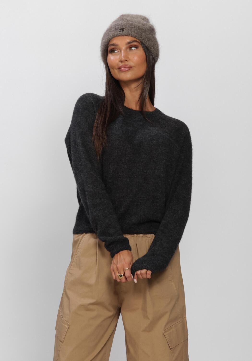 Dunkelgrau BY-BAR Pullover POLLY PULLOVER - large