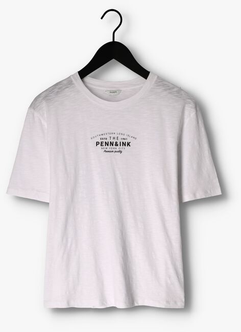 Weiße PENN & INK T-shirt S23F1248 1 - large