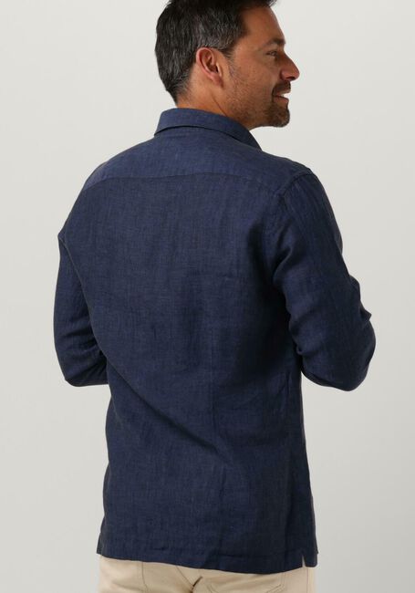 Dunkelblau GENTI Casual-Oberhemd LINNEN S7054-1120 - large