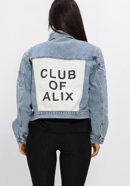 Hellblau ALIX THE LABEL Jeansjacke LADIES WOVEN SOFT DENIM PATCH JACKET - large