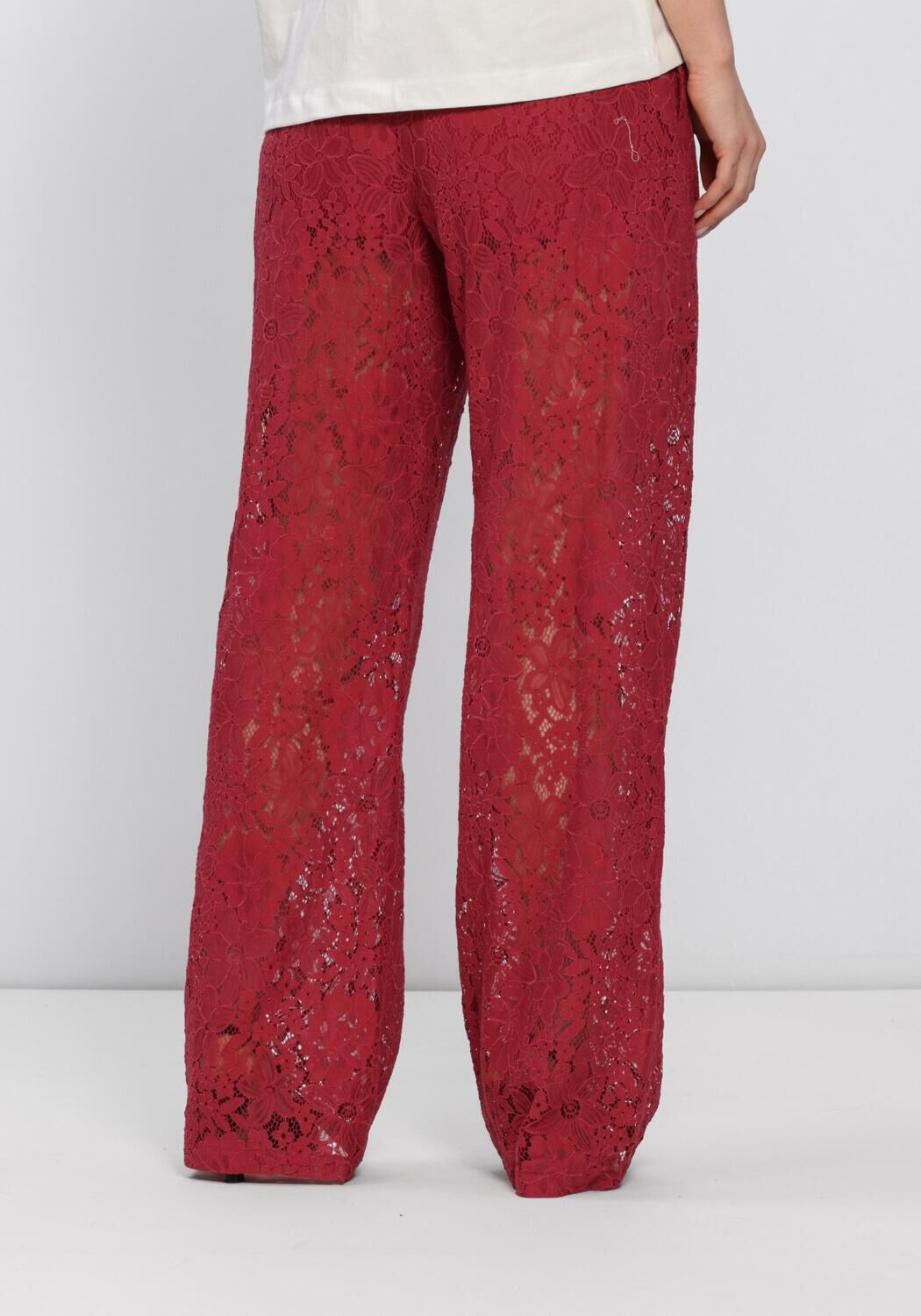 Rote CATWALK JUNKIE Hosen PULL ON LACE TROUSERS - large