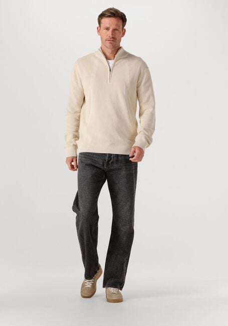 Beige G-STAR RAW Pullover STRUCTURE HALF ZIP KNIT - large