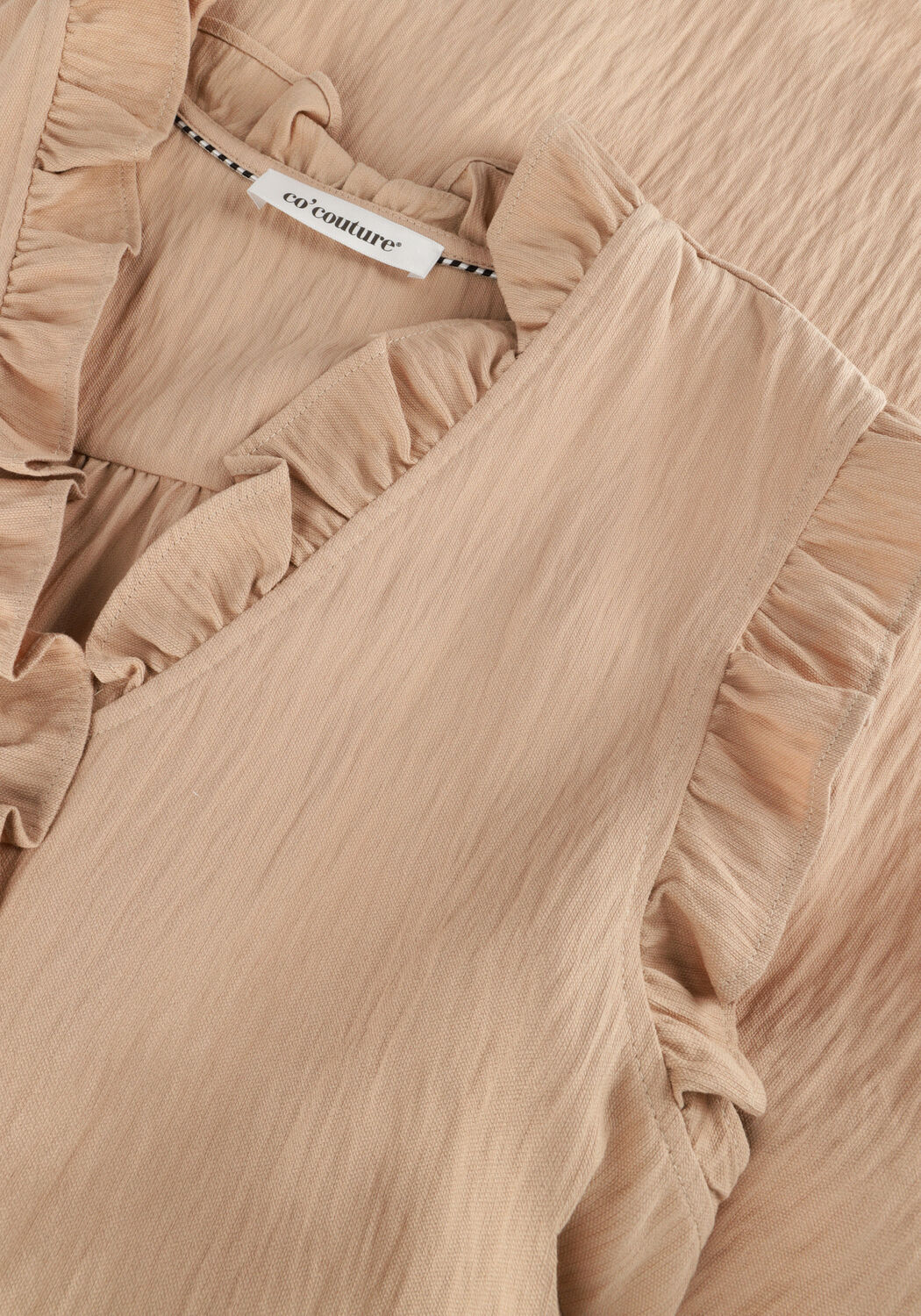 Taupe CO'COUTURE Minikleid SUEDA FRILL DRESS - large