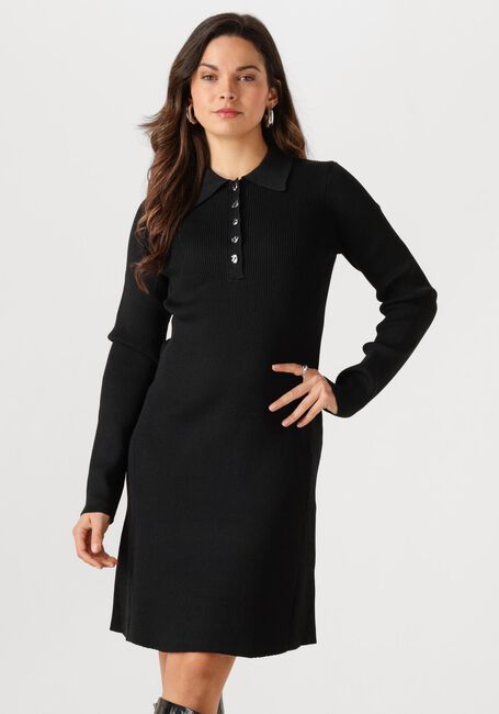 Schwarze Y.A.S. Midikleid YASNAMA LS KNIT DRESS - large