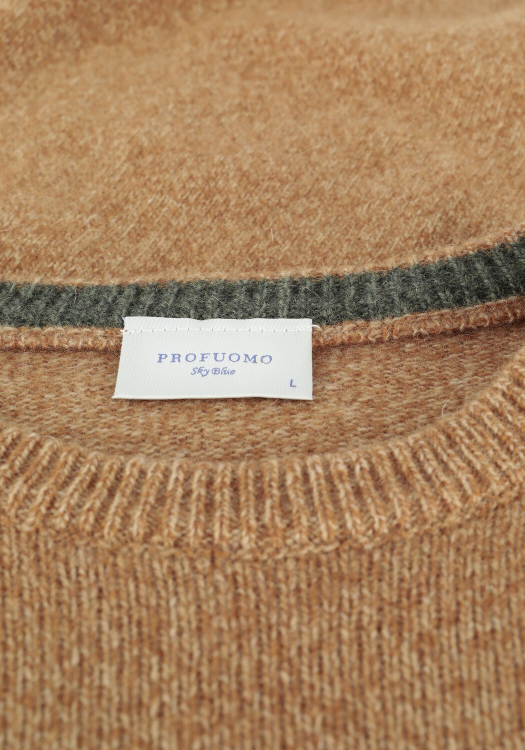 Camelfarbene PROFUOMO Pullover JOHNS - large