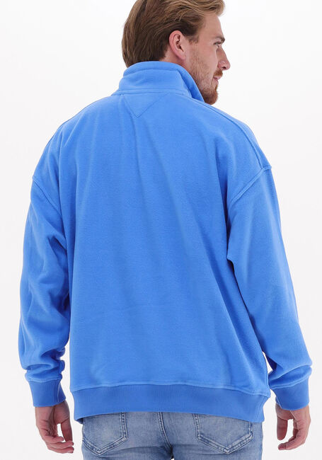 Blaue TOMMY JEANS Sweatshirt TJM ARCHIVE POLAR MOCK NECK - large