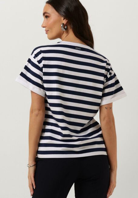 Blau/weiß gestreift LIU JO T-shirt J.STRIPED T-SHIRT - large