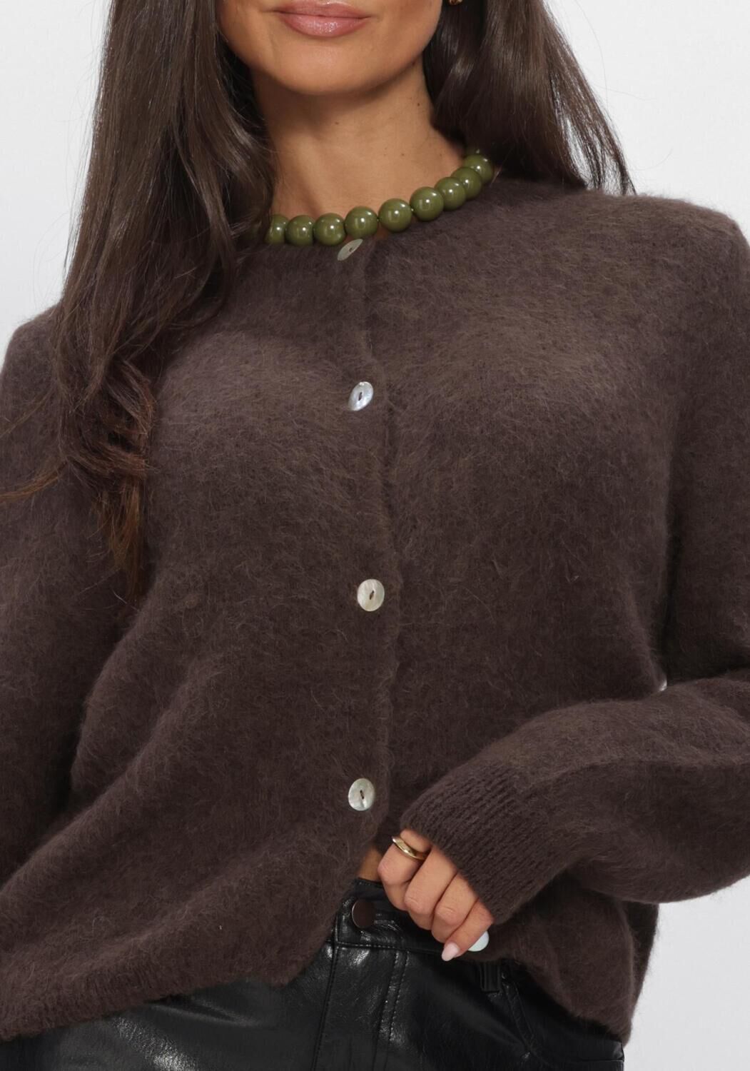 Braune AAIKO Strickjacke LORYS WP 389 - large