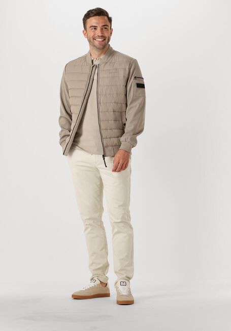 Beige PURE PATH Wattierte Jack REGULAR FIT PADDED JACKETS - large