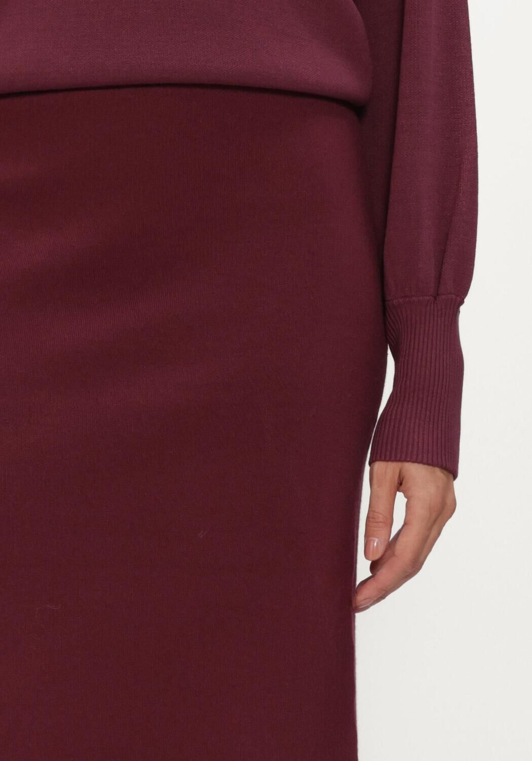 Bordeaux OBJECT Midirock OBJREYNARD HW KNIT SKIRT - large