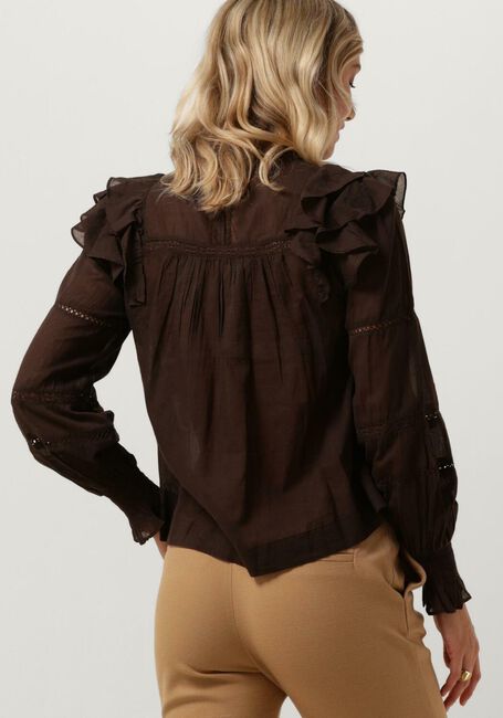 Braune NEO NOIR Blusen SARNA S VOILE BLOUSE - large