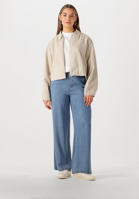 Blaue OBJECT Weite Hose OBJFRAME LISA WIDE MW PANTS - large
