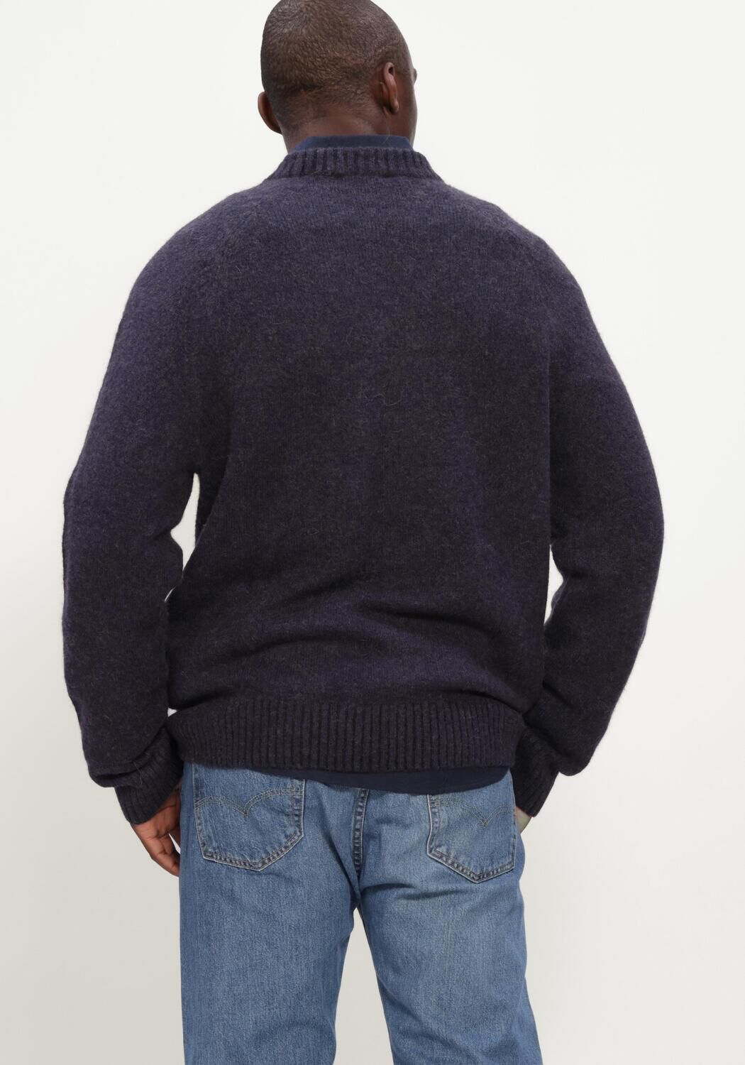 Dunkelblau LES DEUX Pullover SOFT ROUNDNECK KNIT - large
