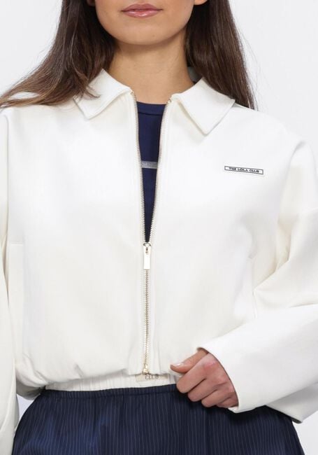 Nicht-gerade weiss THE LOLA CLUB Strickjacke MILLIE ZIP THROUGH - large