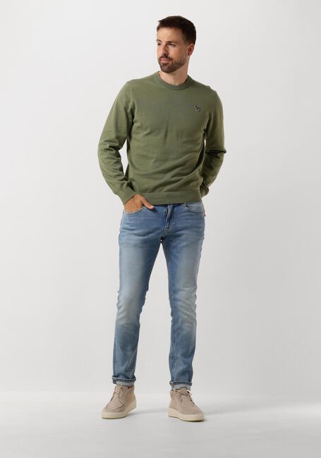 Grüne PS PAUL SMITH Pullover MENS SWEATER CREW NECK ZEB BAD - large