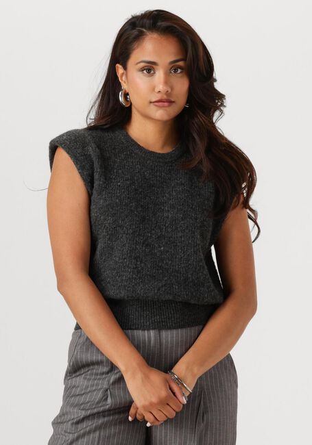 Dunkelgrau ANOTHER LABEL Rollkragenpullover INDRA KNITTED PULL L/S - large