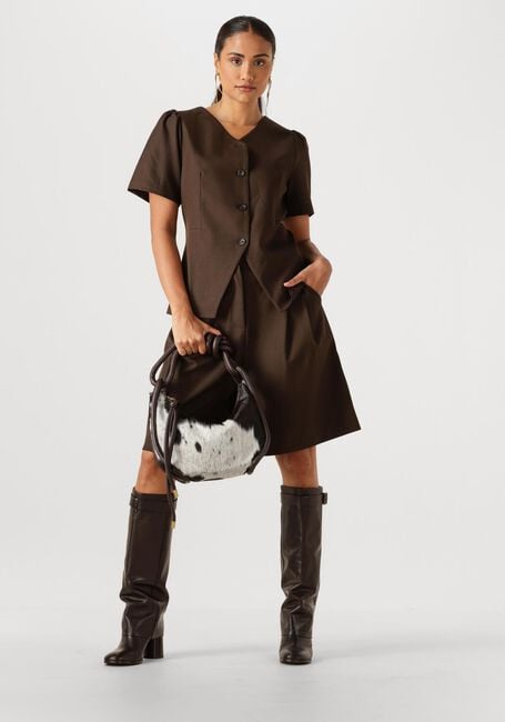 Braune NEO NOIR Blusen JULES STRUCTURE BLOUSE - large