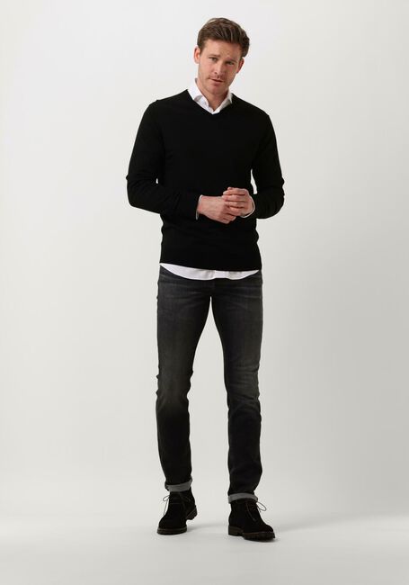 Schwarze PROFUOMO Pullover PULLOVER V-NECK - large