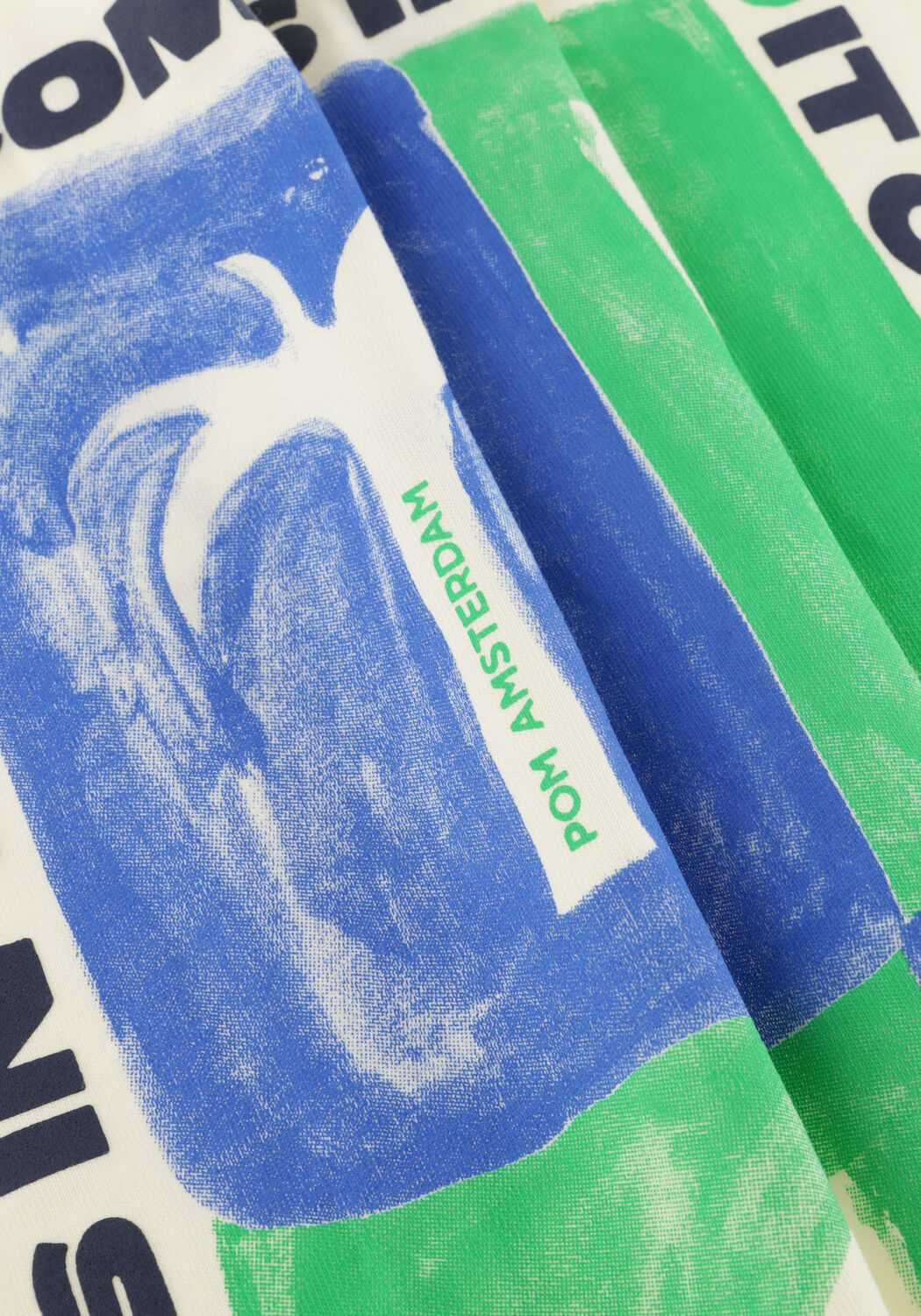 Ecru POM AMSTERDAM T-shirt TSHIRT OVERSIZED AT THE SEASIDE - large