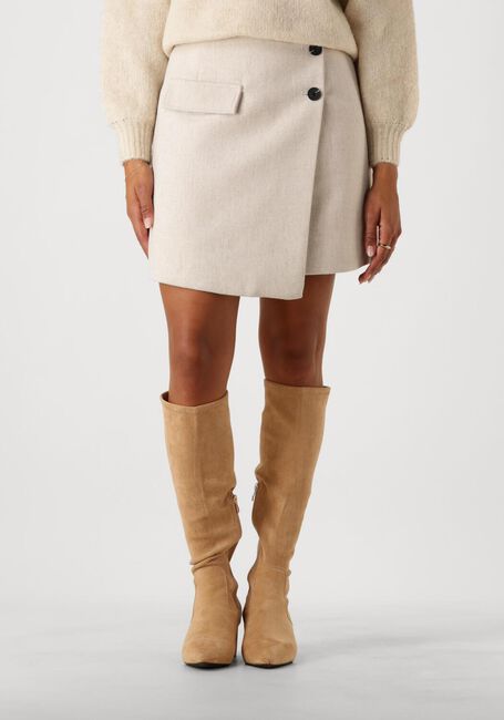 Beige Y.A.S. Minirock YASSEMANA HW SKIRT - large