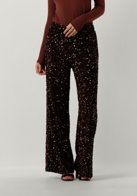 Rote SUMMUM Hosen PANTS SEQUINS VELOUR - large