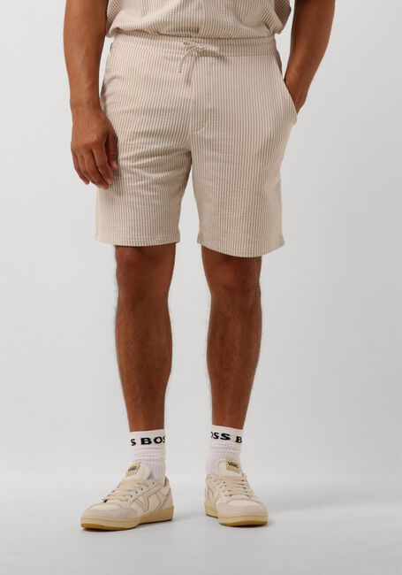 Taupe SELECTED HOMME Kurze Hosen SLHREGULAR-BEN SEERSUCKER JERSEY SHORTS - large