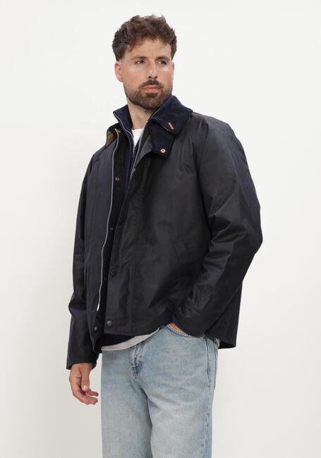 Dunkelblau BARBOUR Jack ICONS TRANSPORT WAX - large