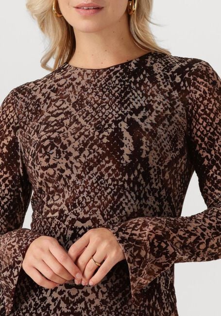 Braune ROUGE EDIT Maxikleid ROUSARI LS MAXI DRESS - large