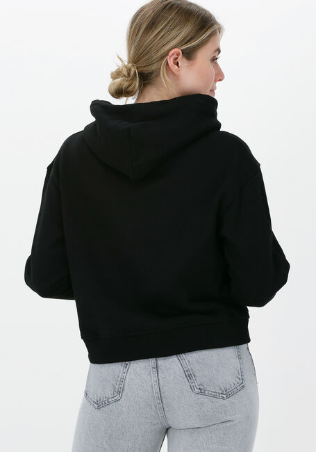 Schwarze CALVIN KLEIN Sweatshirt STACKED LOGO HOODIE - large