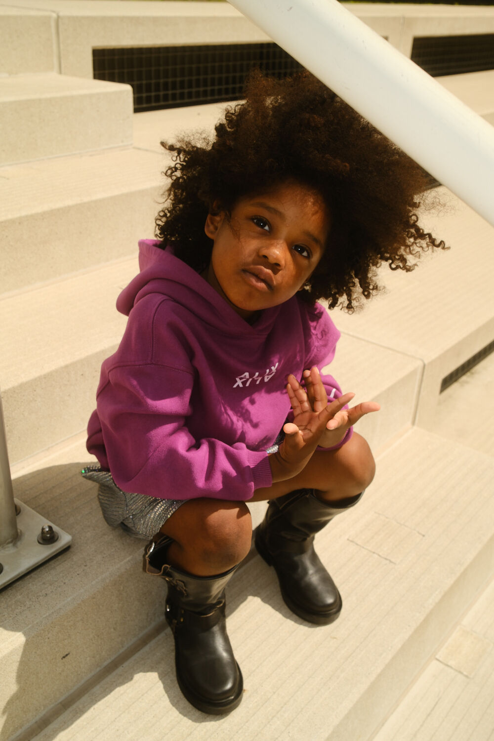 Lilane ALIX MINI Pullover KNITTED LOGO HOODY - large