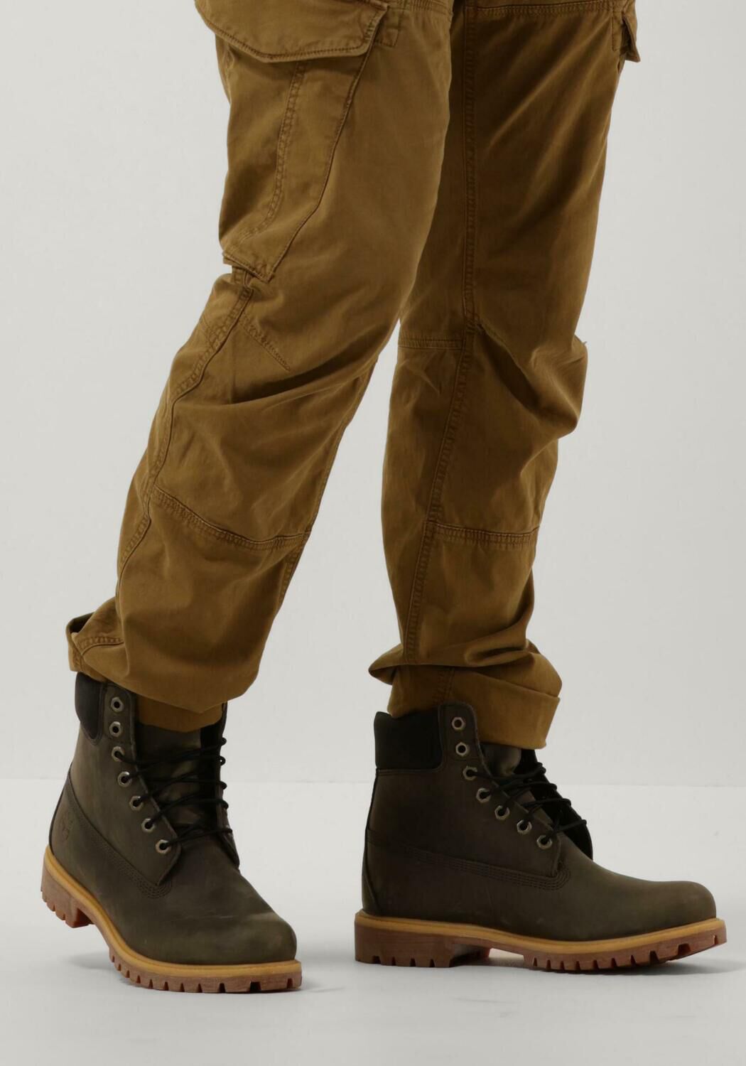 Graue TIMBERLAND Schn&uuml;rboots 6INCH PREMIUM BOOT M - large