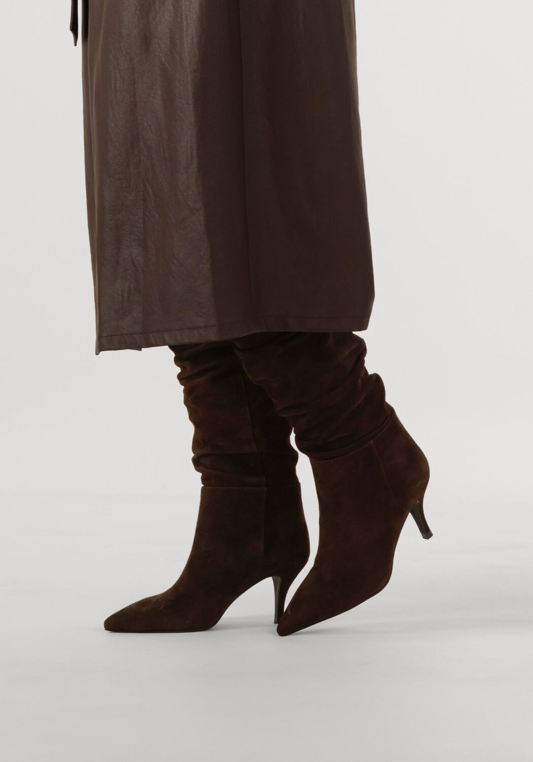 Braune STEFANO LAURAN Hohe Stiefel TATI17 - large