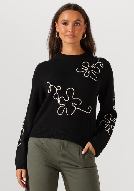 Schwarze OBJECT Pullover OBJLANEY RUBIN LS PULLOVER - large