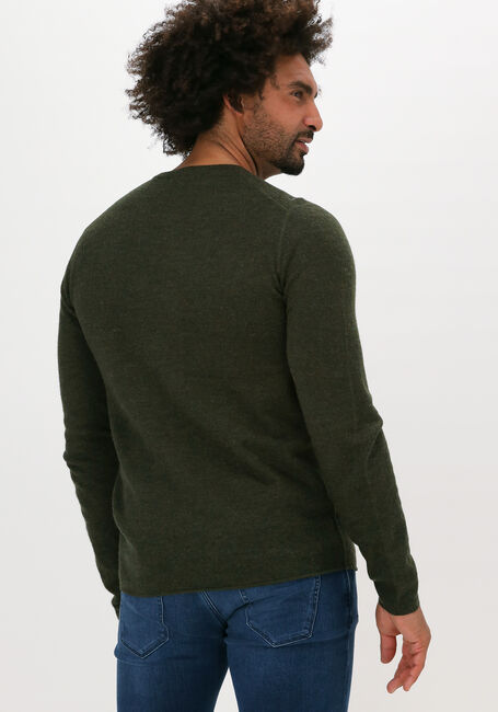 Olive NATIONAL GEOGRAPHIC Pullover KNITTED CREW - large
