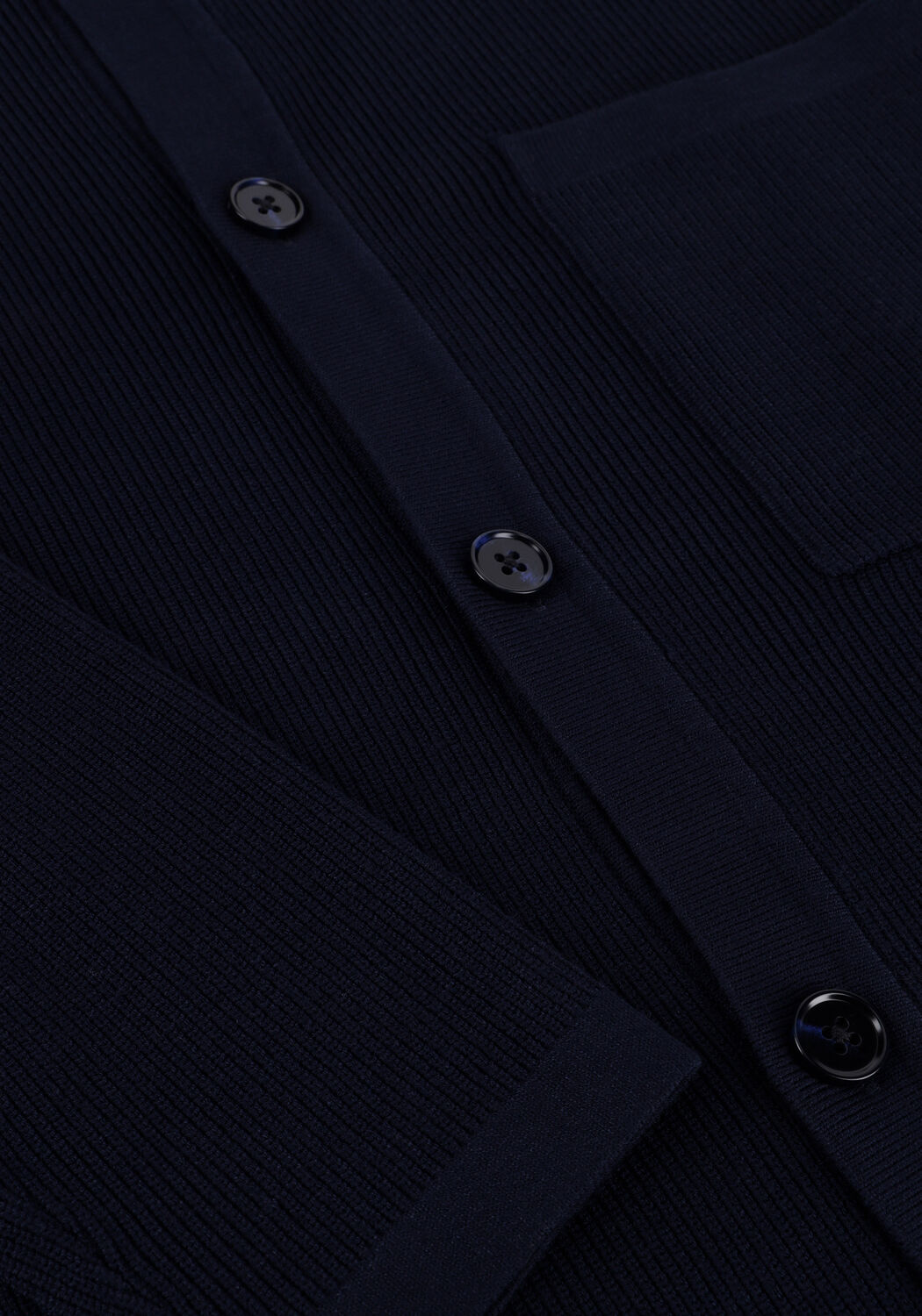 Dunkelblau ANERKJENDT Strickjacke AKSVEND NEEDLE RIB KNIT CARDIGAN - large