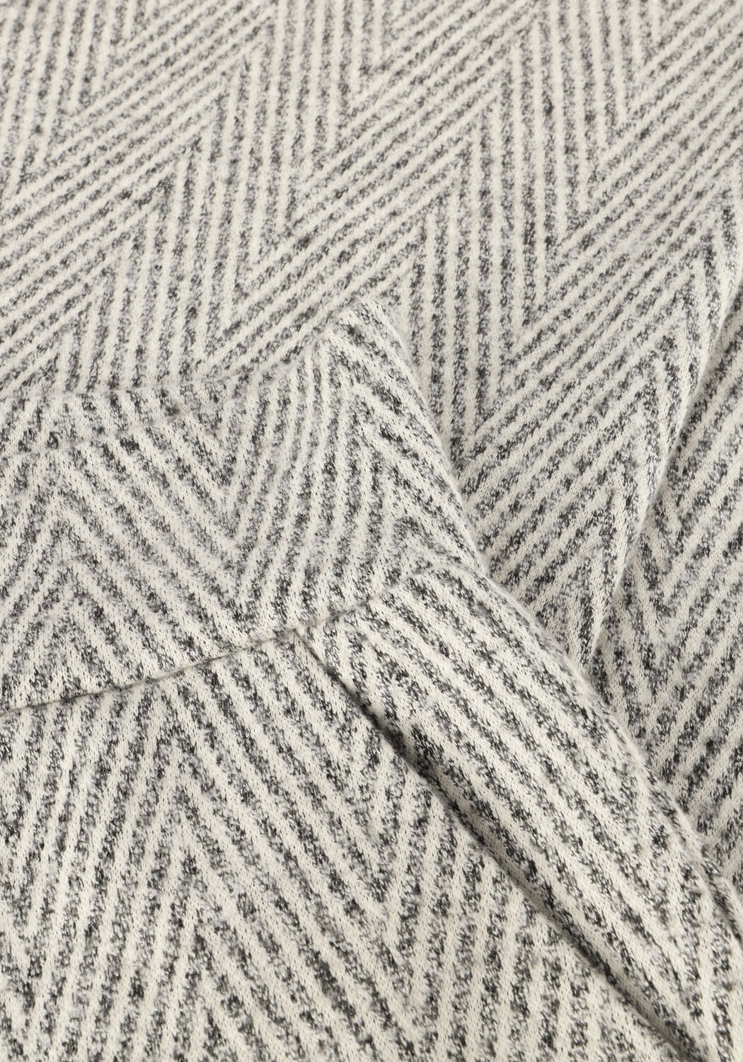 Graue SUMMUM Weite Hose WIDE LEG HERRINGBONE BROEK - large