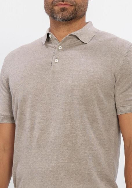 Beige GENTILUOMO Polo-Shirt POLO 3 BUTTINS - large