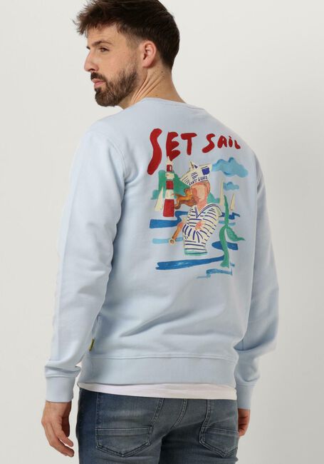 Hellblau SCOTCH & SODA Pullover FRONT BACK SAILOR ARTWORK SWEATSHIRT - large
