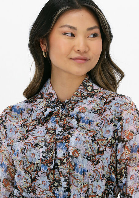 Mehrfarbige/Bunte COLOURFUL REBEL Minikleid KIMI PAISLEY FLORAL MIXED MINI BELTED RUFFLE DRESS - large