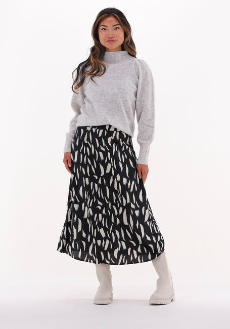 Schwarze OBJECT Midirock PAPAYA HW LONG SKIRT - large