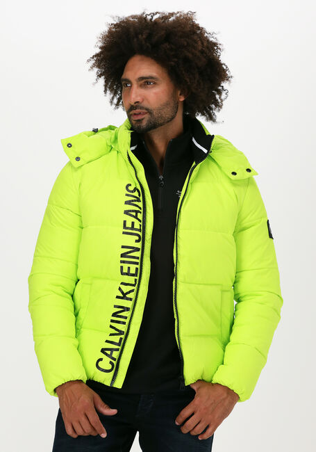 Limette CALVIN KLEIN Wattierte Jack ESSENTIALS NON DOWN JACKET - large