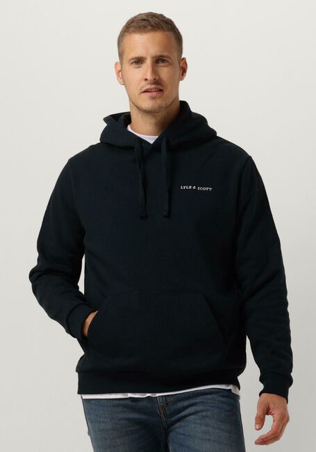 Dunkelblau LYLE & SCOTT Sweatshirt EMBROIDERED HOODIE - large