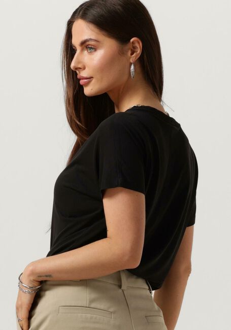 Schwarze MSCH COPENHAGEN T-shirt MSCHFENYA MODAL V NECK TEE - large