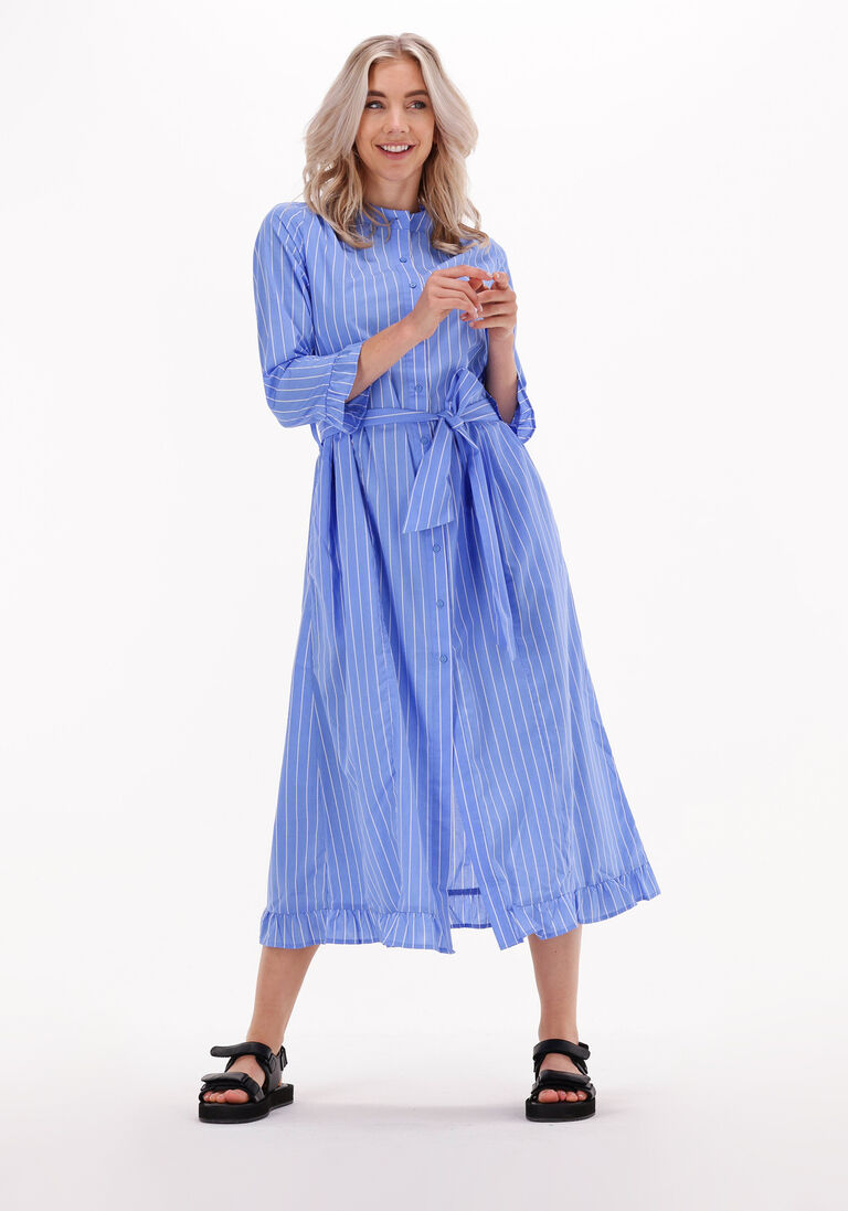 blau/weiß gestreift lollys laundry midikleid harper