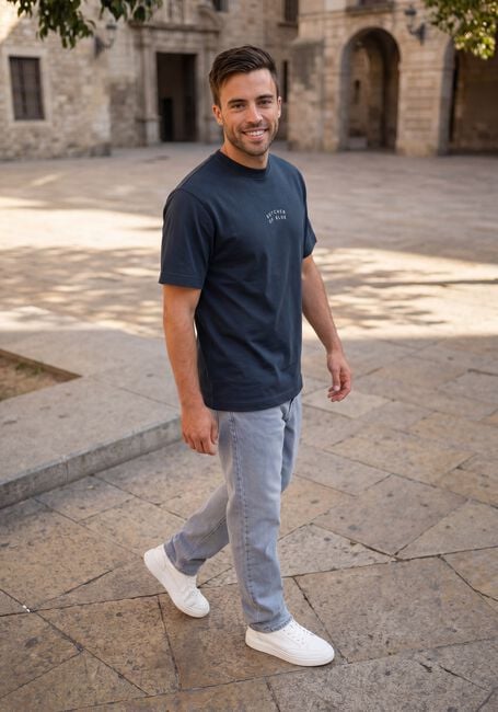 Dunkelblau BUTCHER OF BLUE T-shirt MERCER LAYER LOOSE TEE - large